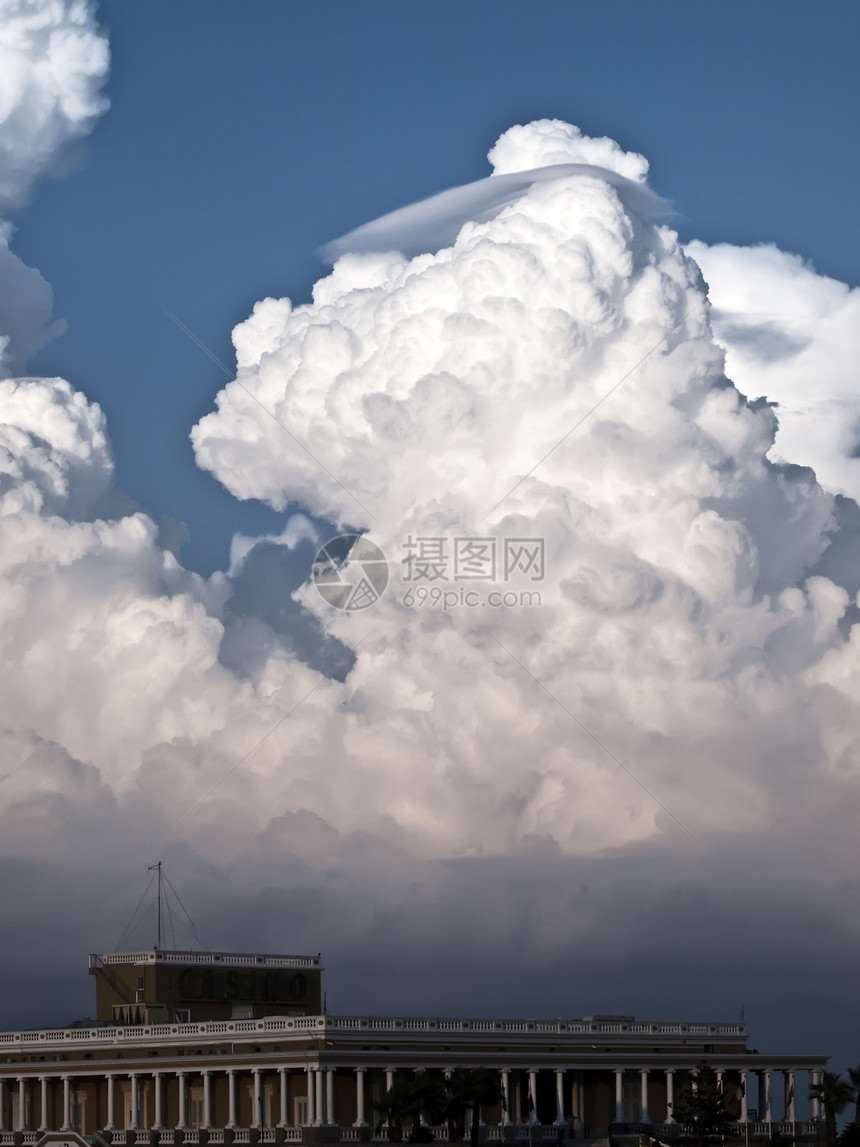 肿瘤和脑结膜气势危险积雨雷雨气候冰雹天空风暴透镜状细胞图片