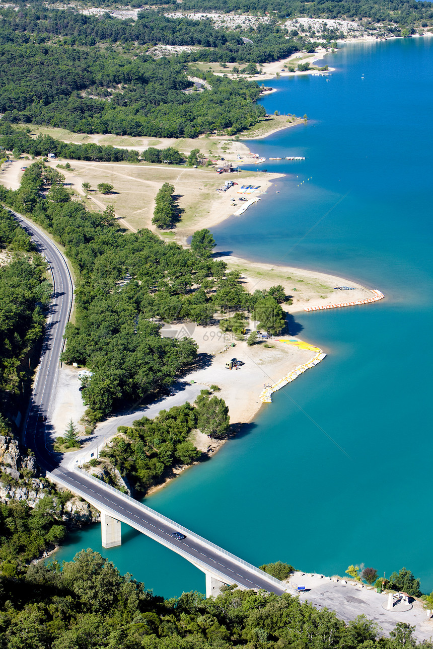 法国普罗旺斯圣克罗伊湖 弗登峡谷世界旅行湖泊风景位置外观图片