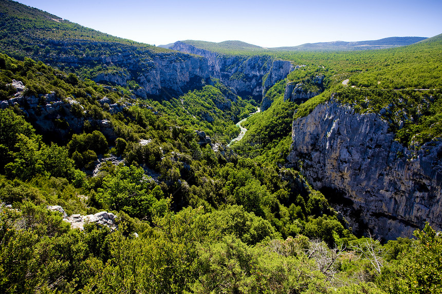 法国普罗旺斯峡谷位置绿色构造世界外观旅行地质学风景地质图片