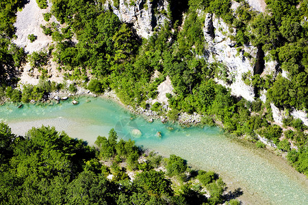 法国普罗旺斯河流外观峡谷风景世界旅行位置高清图片