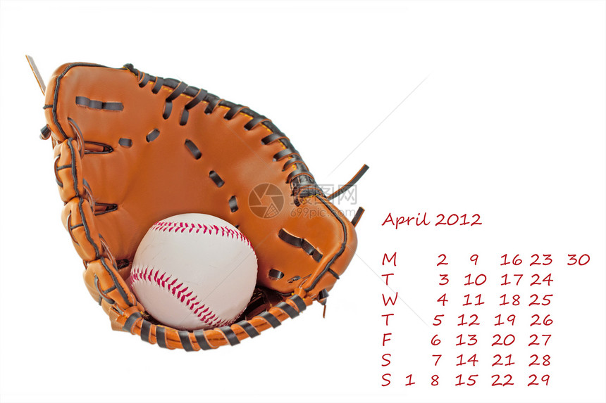 2012年4月日历白色闲暇孩子们皮革消遣游戏宏观团队锻炼棒球图片