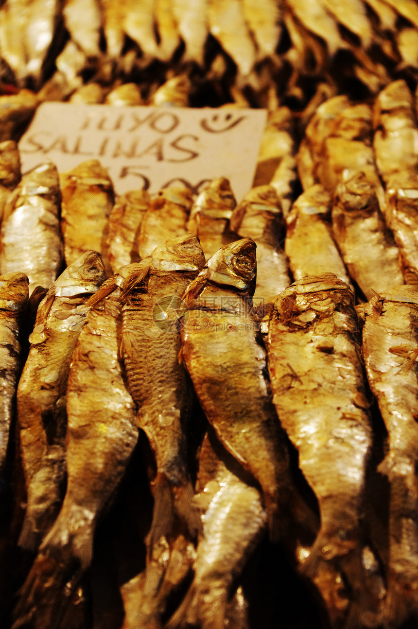 干鱼美食海鲜旅行食品食物异国盐渍市场旅游情调图片