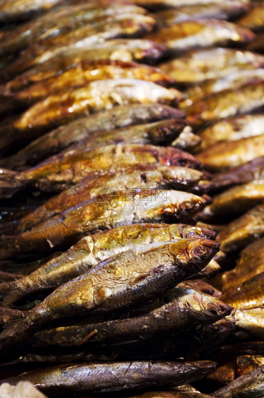 干鱼旅行食品食物海鲜美食市场异国情调盐渍旅游图片