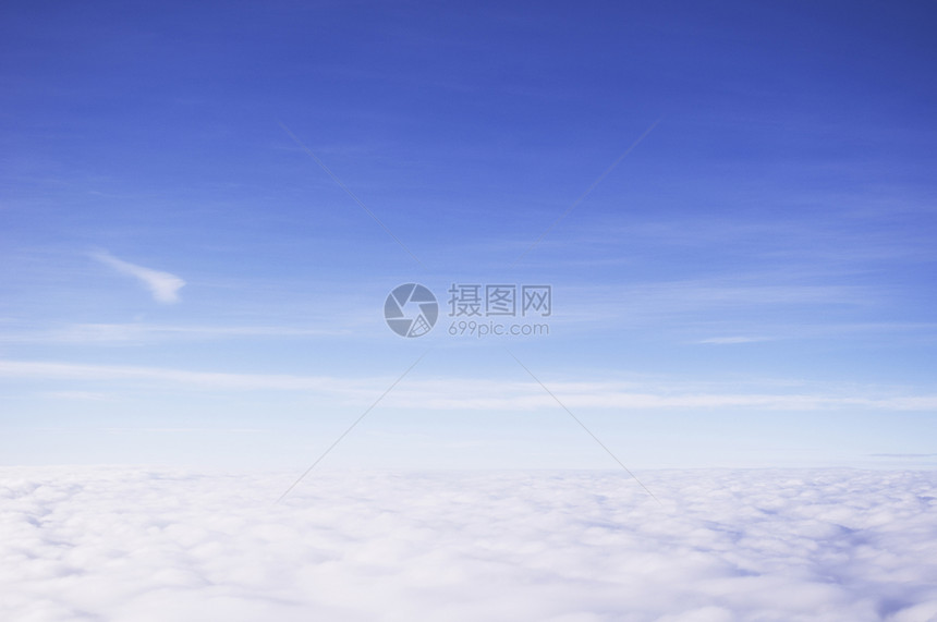 云气氛蓝天想像力白色航班天堂天空多云天线蓝色图片