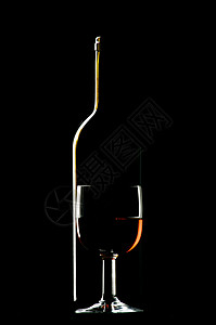 红酒反思剪影酒厂玻璃酿酒师品酒红色瓶子反射背景图片