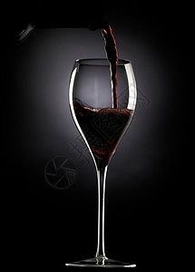 葡萄酒杯酒吧红色玻璃背景图片