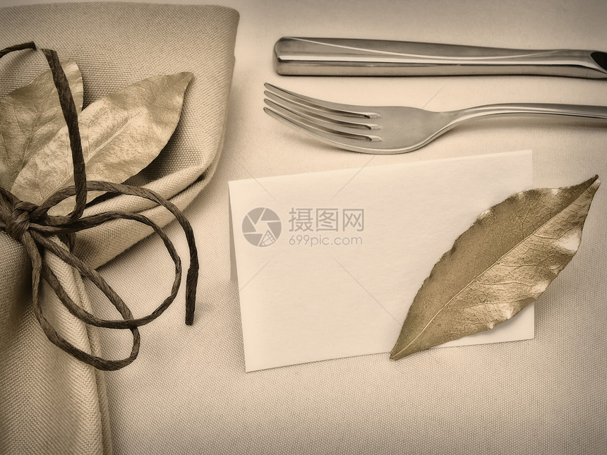 表格服务午餐银器桌布宴会风格用餐装饰抹布材料餐巾纸图片