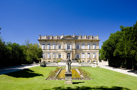 罗讷河口省法国普罗旺斯Barbentane宫殿建筑学外观城堡世界位置建筑建筑物部门景点历史性背景