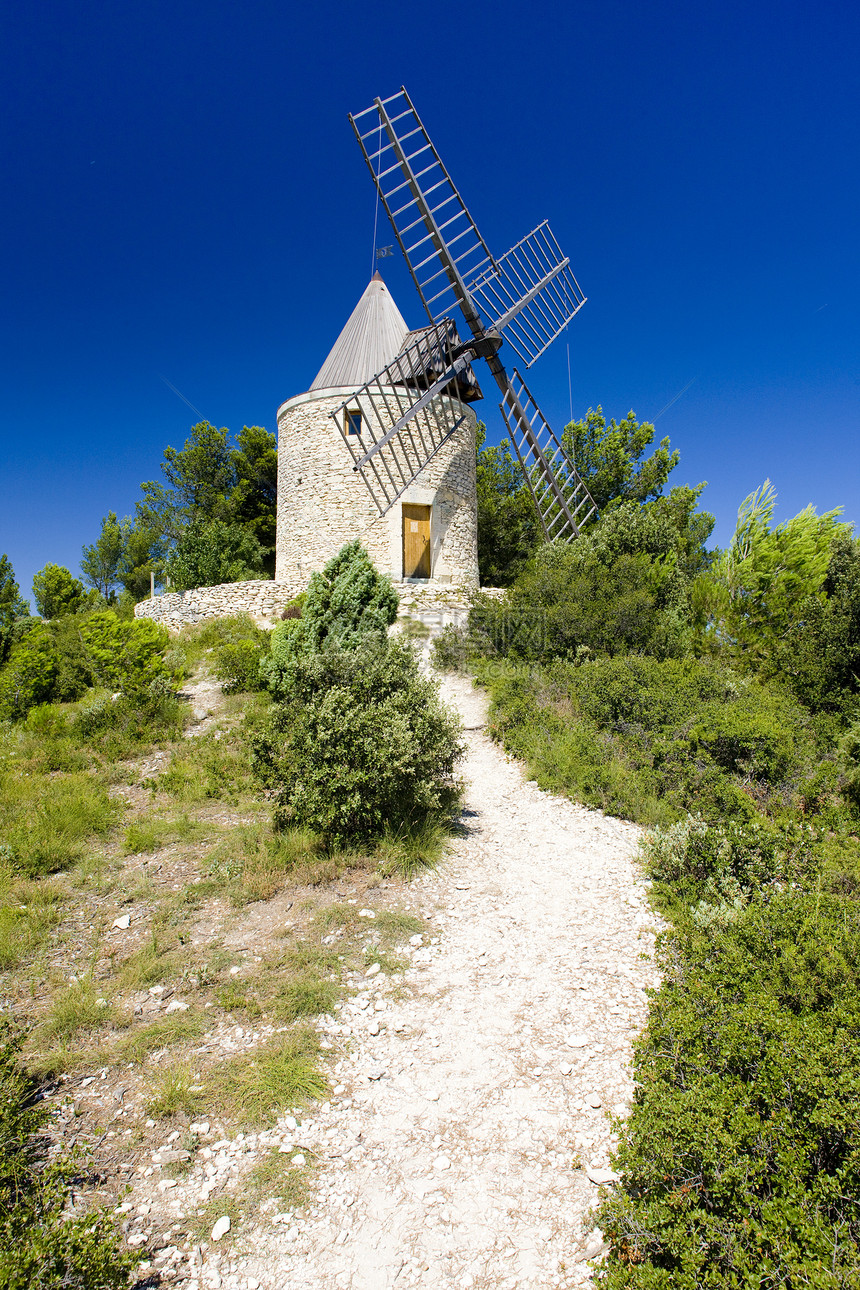 法国普罗旺斯波尔本旅行部门位置世界外观建筑学风车图片
