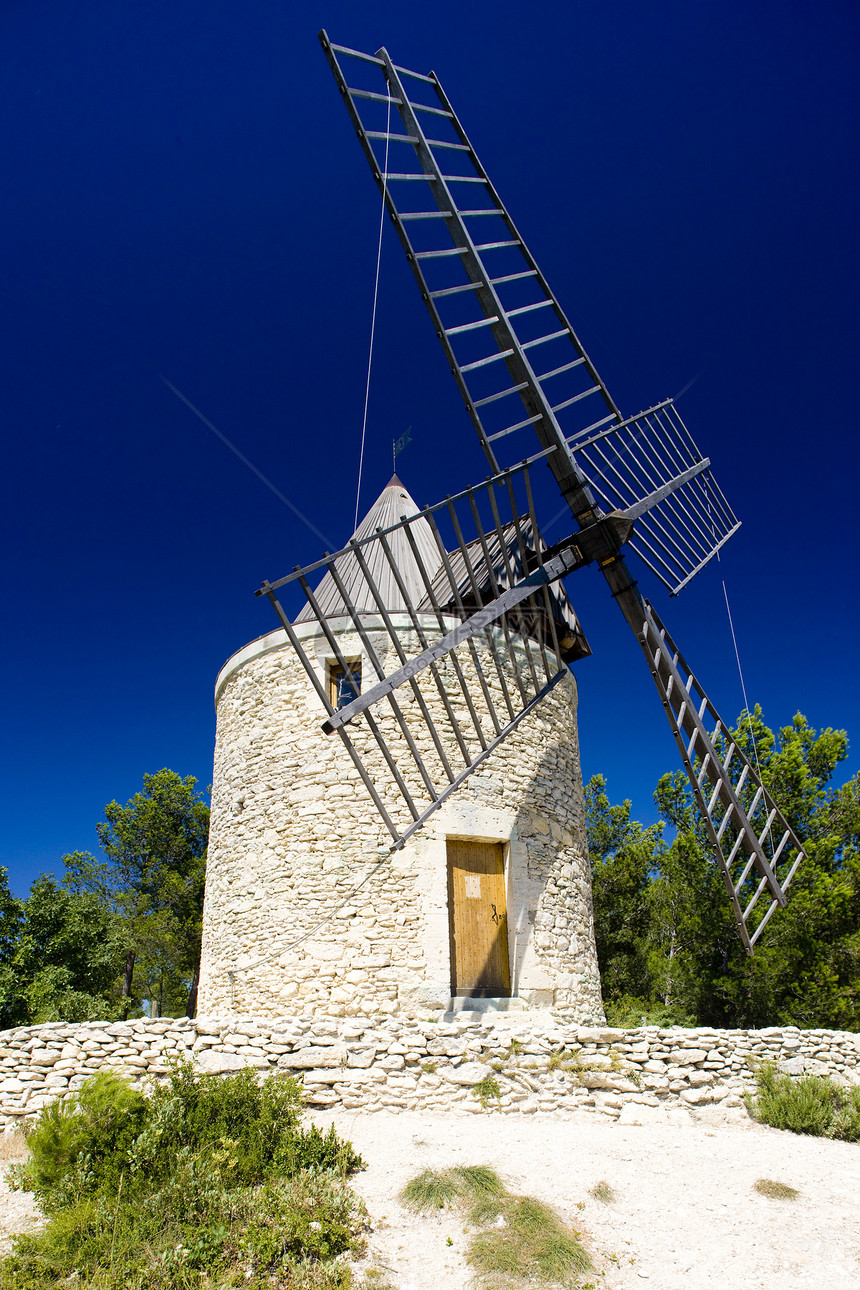 法国普罗旺斯波尔本位置旅行外观风车世界部门建筑学图片