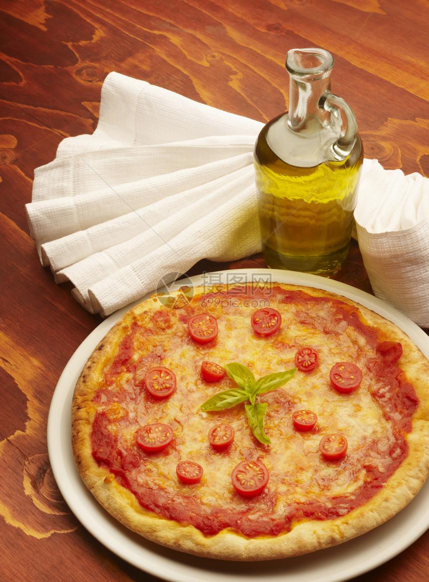 比萨西红柿面包食物零食图片
