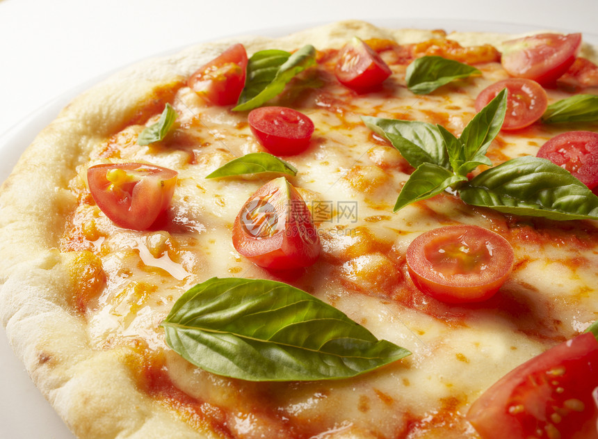 比萨西红柿面包食物零食图片