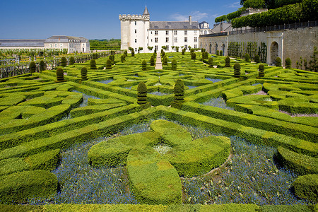 图兰卢瓦尔河谷城堡花园高清图片
