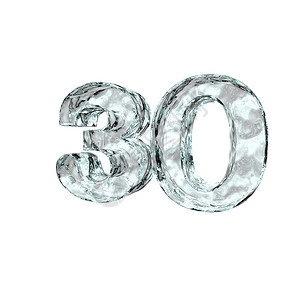 30个冻结数学纪念日插图透明度庆典周年生日背景图片