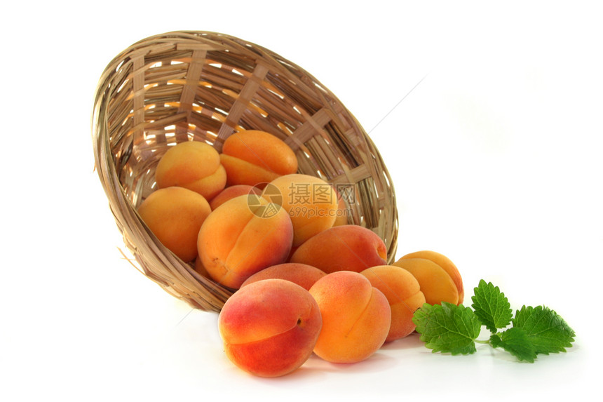 杏子生食香草白色绿色草药静物棕色素食主义者厨房橙子图片