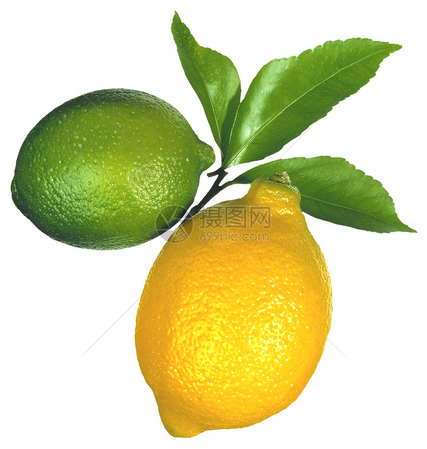 柠檬石灰棕色东西绿色水果黄色绿色植物图片