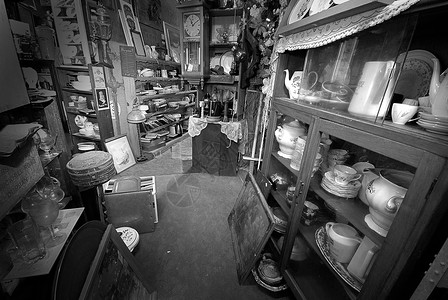古董店商业历史收藏二手项目收藏品零售灰阶纪念品展示背景