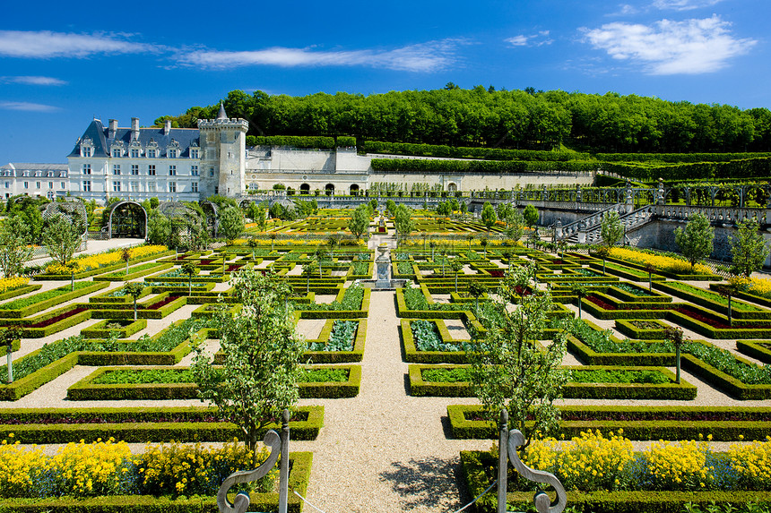 法国中心花园的Vendry城堡植被配菜建筑物历史世界遗产景点植物历史性外观旅行图片