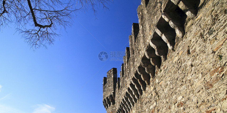 城堡建筑日落骑士天空石头建筑学遗产历史性地标旅行图片