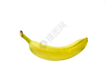 香蕉食物黄色水果白色背景图片