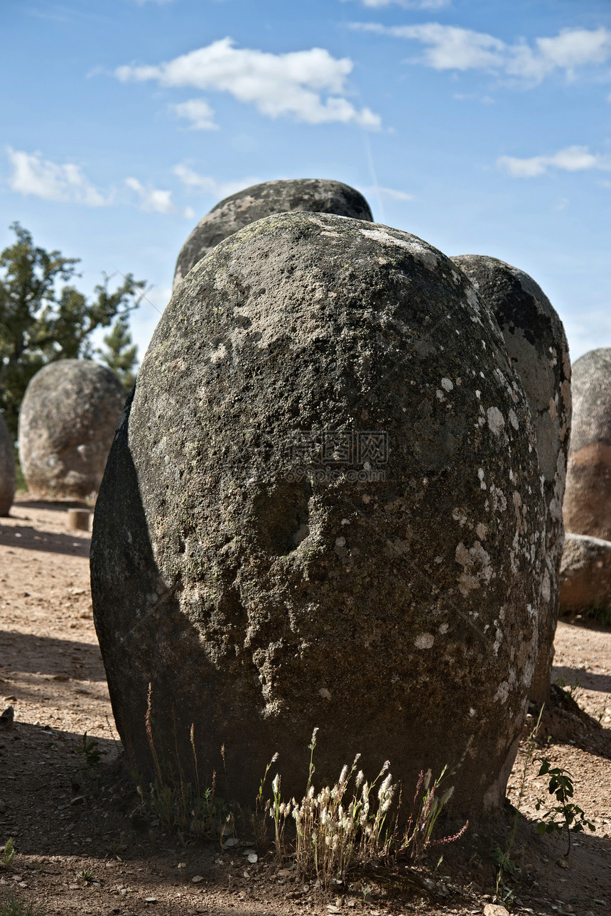 埃沃拉阿尔门德雷斯巨石纪念碑石器巨石历史性旅游地标石头历史花岗岩岩石时代图片