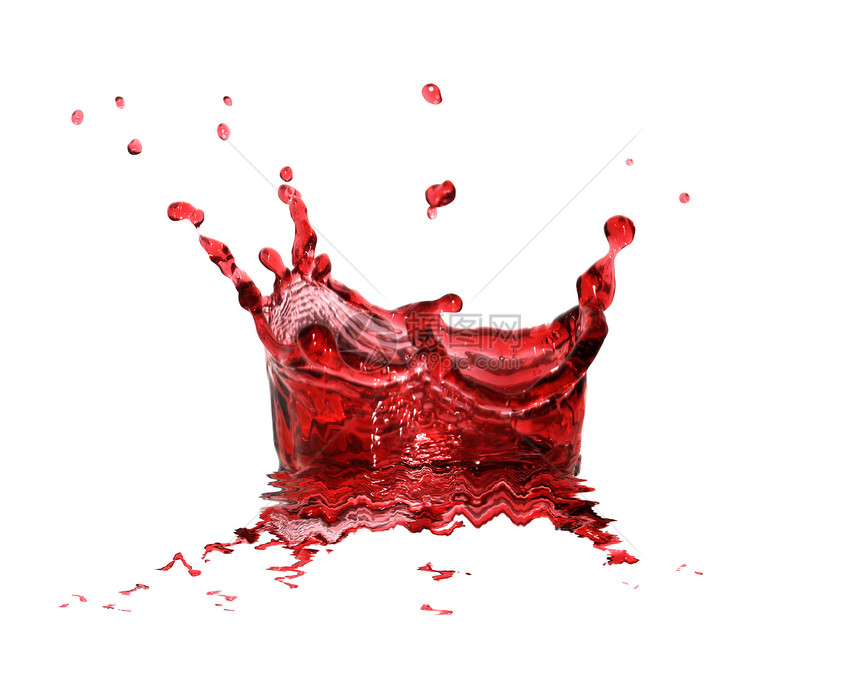 挥发樱桃果汁飞溅气泡元素生活方式饮食节食饮料甜点樱桃汁设计图片