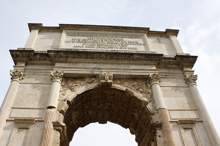提图斯拱门历史性教会帝国古董柱廊柱子建筑角斗士艺术景观图片