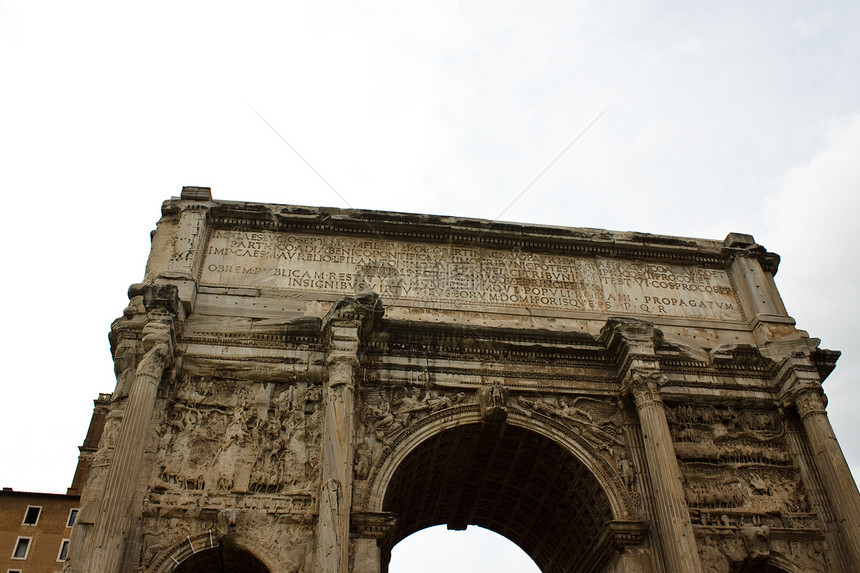 Arch 罗马皇帝柱子城市帝国论坛考古学历史体育馆景观柱廊图片