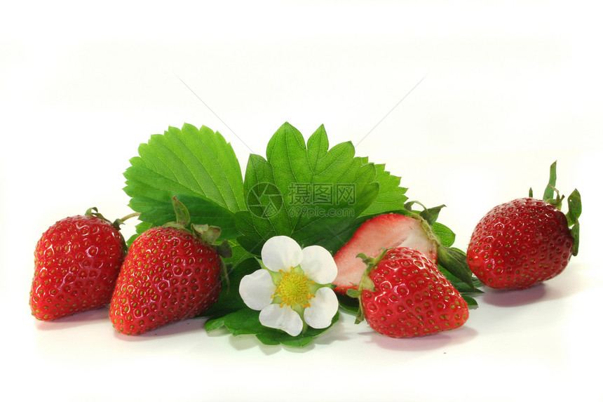 草莓水果绿色浆果维生素花园诱惑食物喜悦土果果味图片