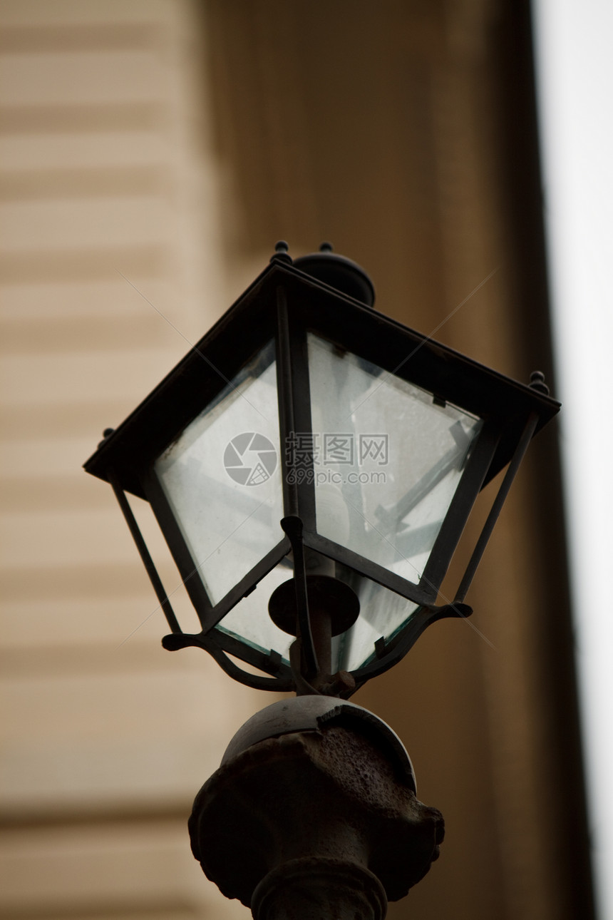 街灯日落玻璃管子天空电气灯泡公园太阳照明光灯图片