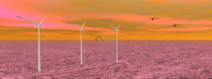 风力涡轮机发电机风车环境蓝色绿色活力刀片涡轮天空力量图片