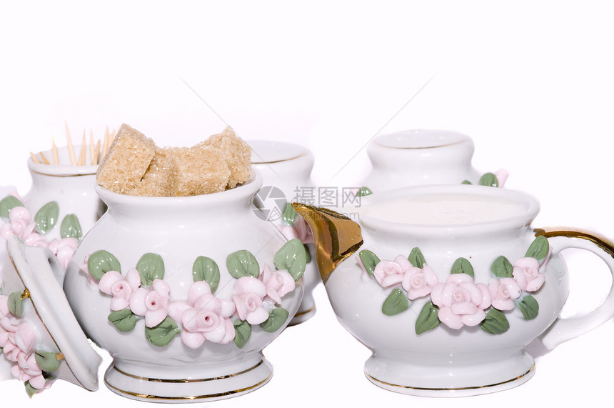 茶茶套文化早餐茶壶饮料陶器杯子液体陶瓷金子咖啡图片