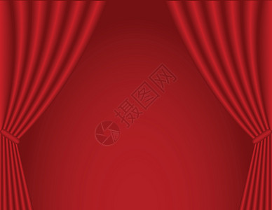 剧院幕布戏剧聚光灯戏剧性红色织物歌剧娱乐电影展示窗帘背景图片