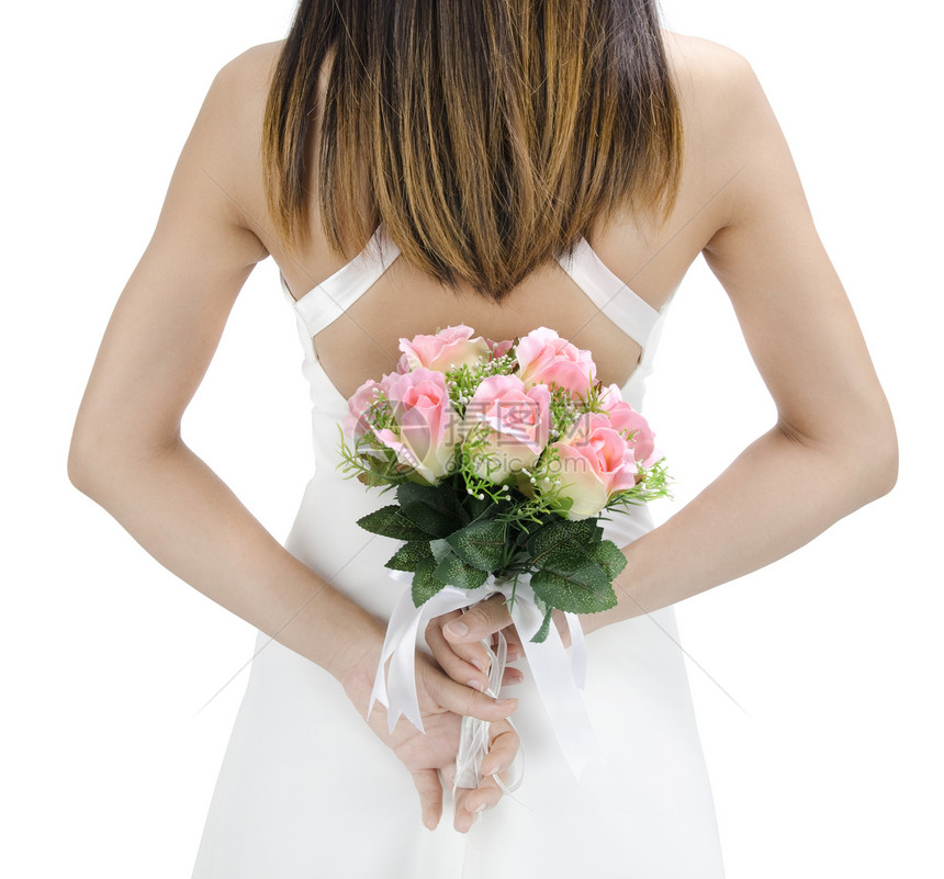 Bridal 布尔订婚女孩玫瑰头发新娘誓言新人女性身体婚姻图片