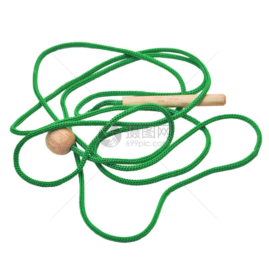 绿带面料环形绳索木球羊毛材料颜色绿色圆圈蕾丝图片