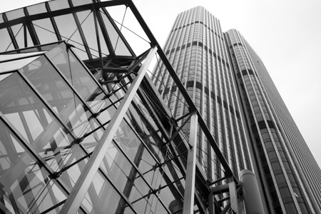 联合王国伦敦纳特西塔金属建筑金融黑与白观景台城市建筑学背景图片