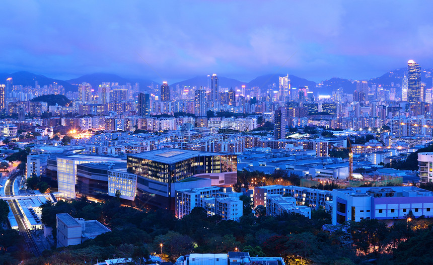 晚上在市中心的香港场景假期金融顶峰石头建筑经济办公室天际旅游图片