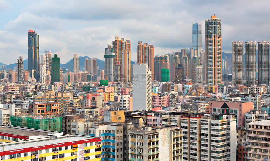香港拥挤的大楼多层抵押建筑学窗户住宅百叶窗财产建筑高楼生活图片