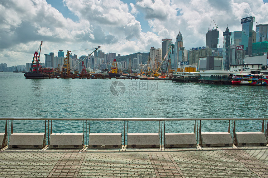 香港城市商业旅游地标建筑物海洋天空图片