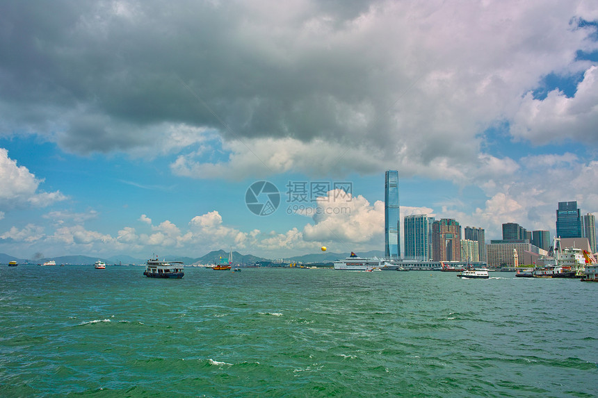 香港地标城市商业天空旅游建筑物海洋图片