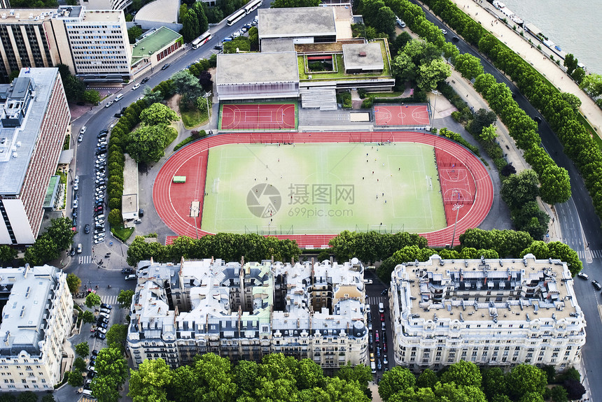 Eifell 塔台的视图天线天空太阳纪念碑城市冠军场地历史公园晴天图片