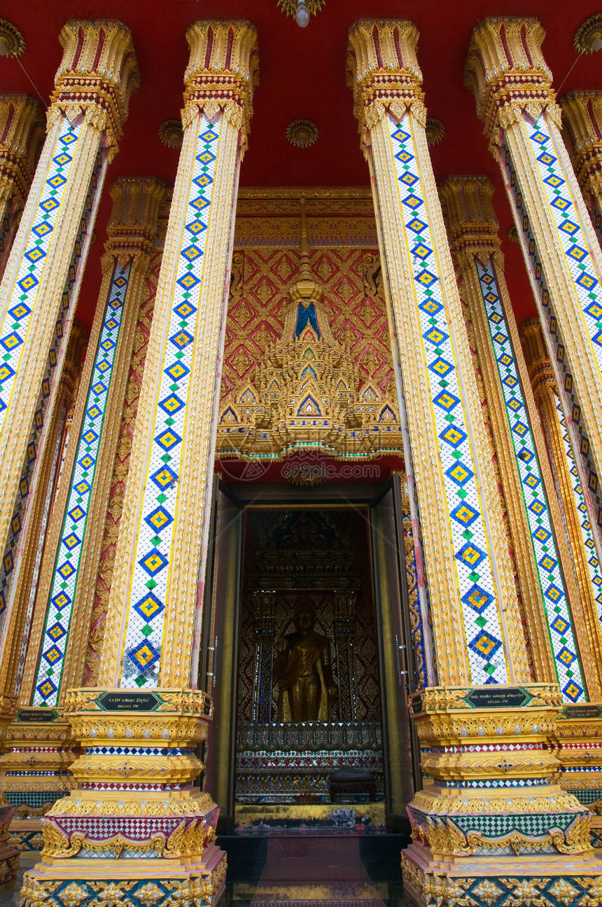 泰国佛教寺庙入口泰国的佛寺图片