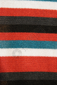 钩网格素材彩色条条纹织物纺织品毛衣网格羊毛编织手工衣服材料套衫宏观背景