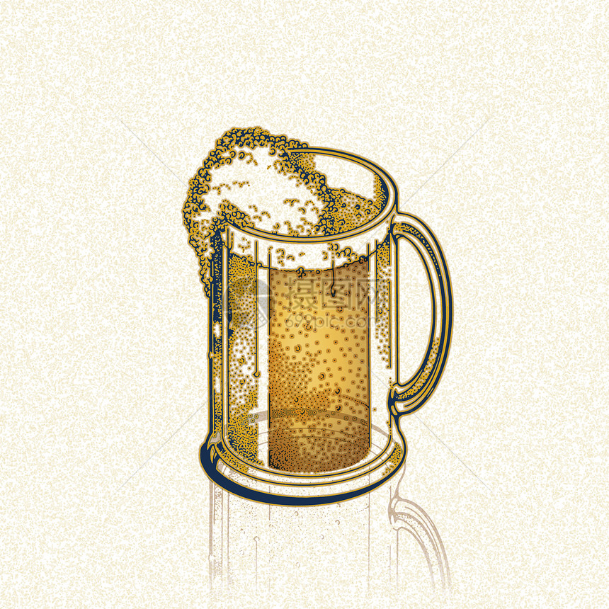金色啤酒图片