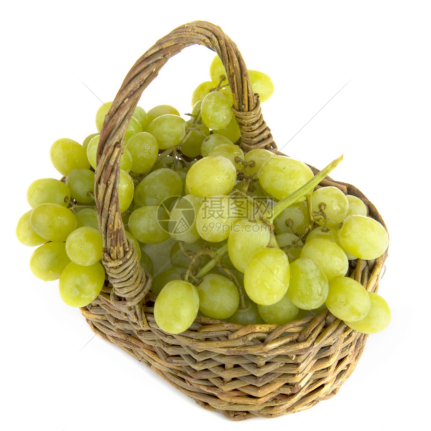 葡萄营养绿色饮食篮子水果图片