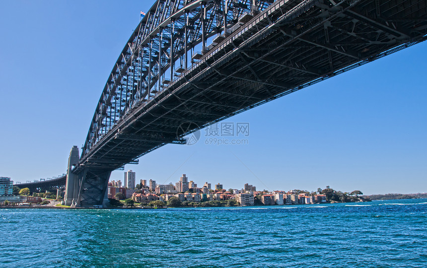 悉尼港桥海洋天空景观地标风景晴天旅游盎司蓝色建筑学图片