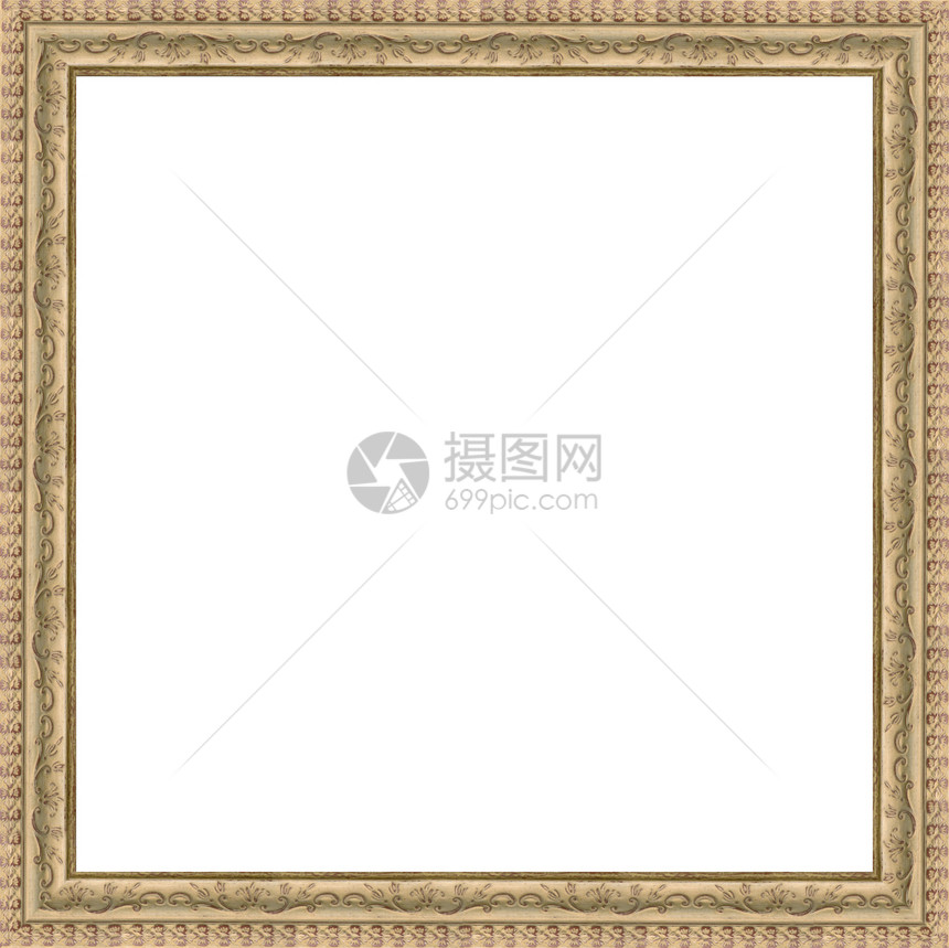 金金架家具画廊白色框架博物馆绘画艺术木头图片