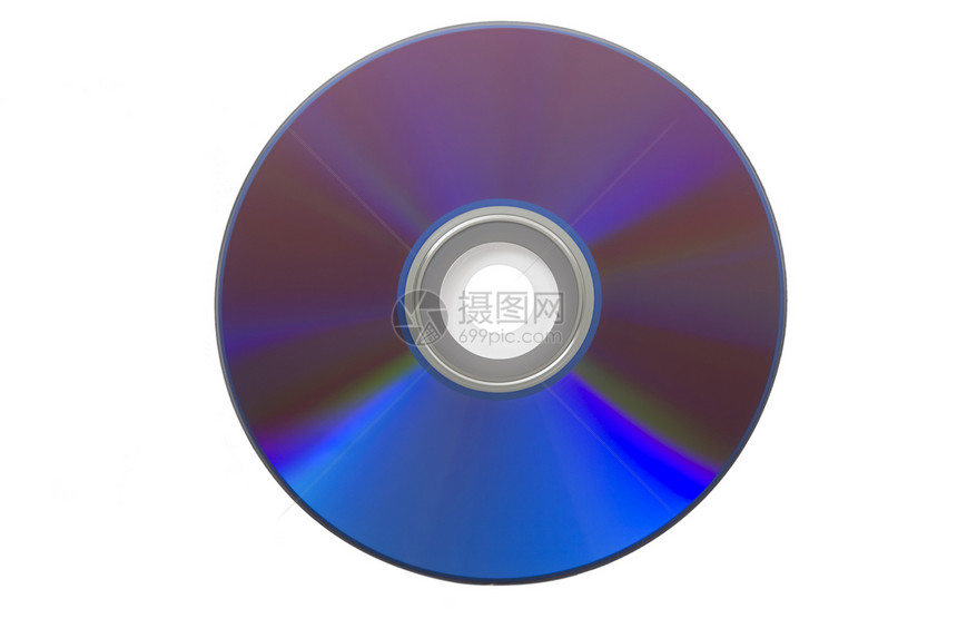 空白 CD 或 DVD贮存烧伤磁盘视频彩虹备份反射音乐光盘袖珍图片