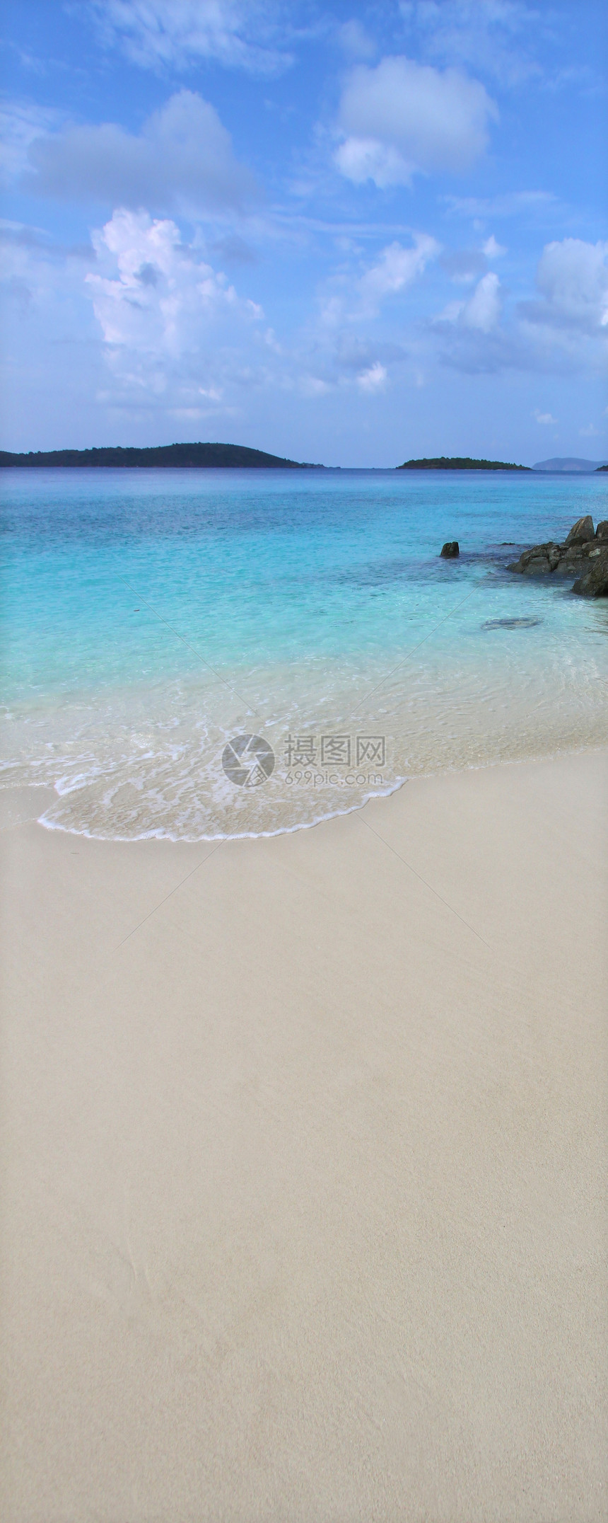 美丽的所罗门湾USVI公园旅行帆船岛屿热带天空风景天堂海洋附魔图片