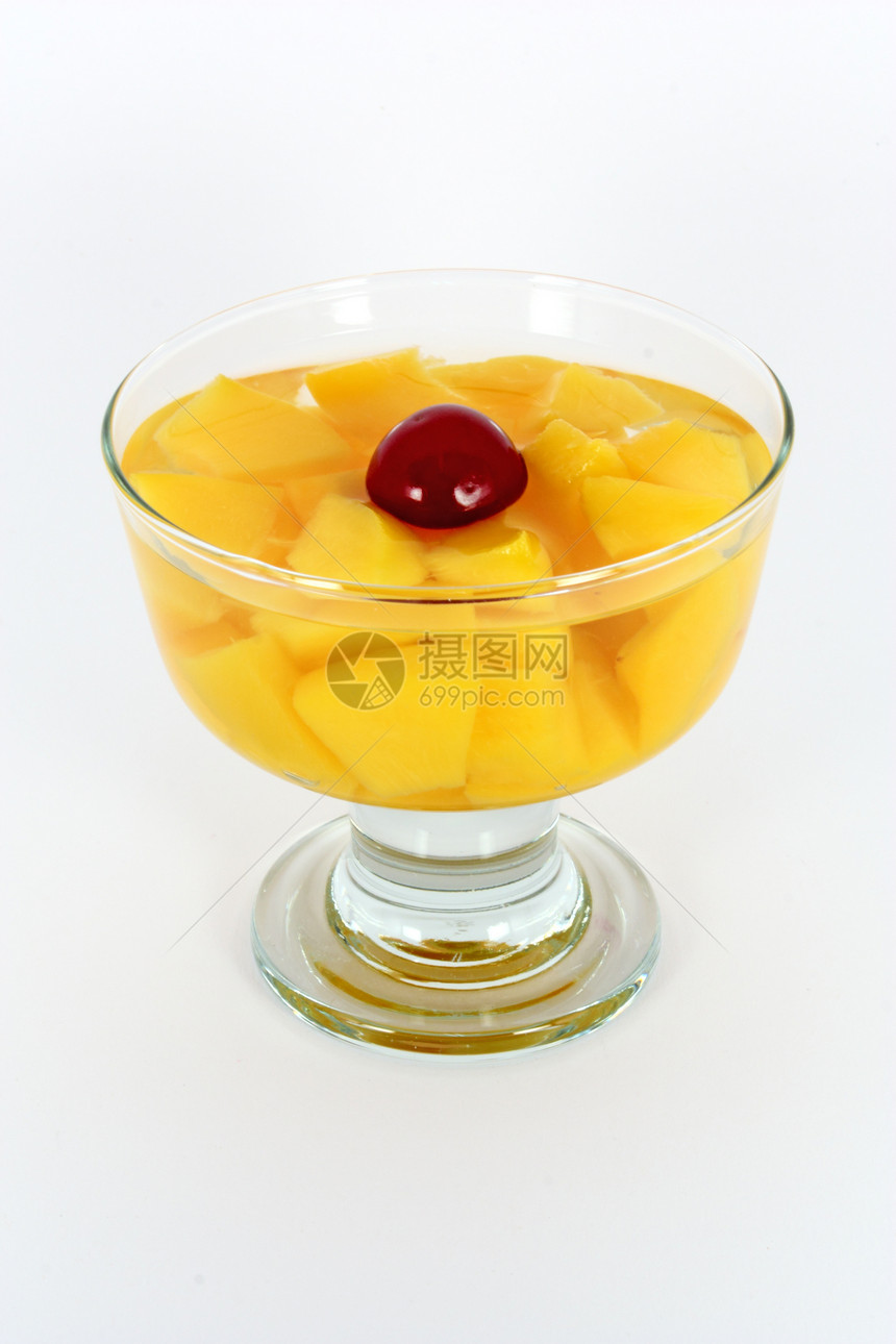 Peach 折叠白色浆果水果甜点橙子食物蜜饯果汁玻璃果味图片